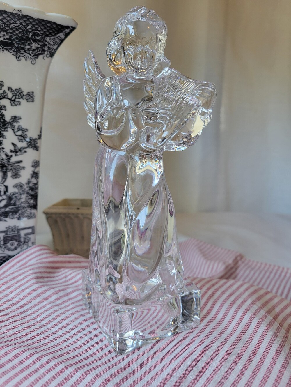 Mikasa Vintage Crystal Angel Figurine from the Herald Collection